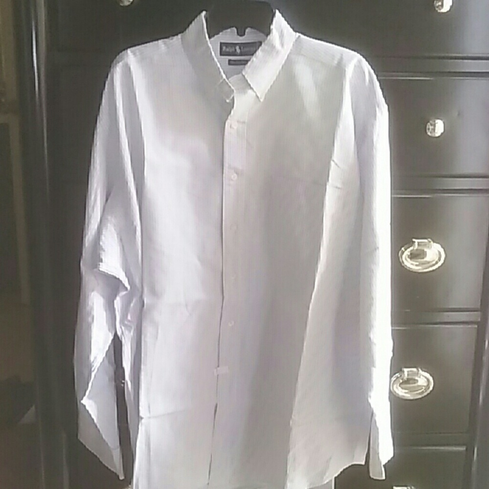 Ralph Lauren The Big Oxford pin striped button-up